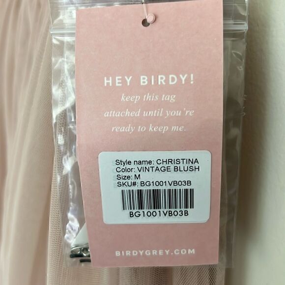 NWT Birdy Grey CHRISTINA CONVERTIBLE DRESS VINTAGE BLUSH Size M - Picture 7 of 10